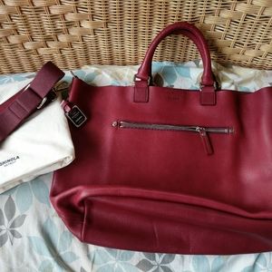 Shinola Detroit Leather Tote Bag Purse luxurious